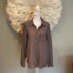 Equipment button down 100% silk shirt